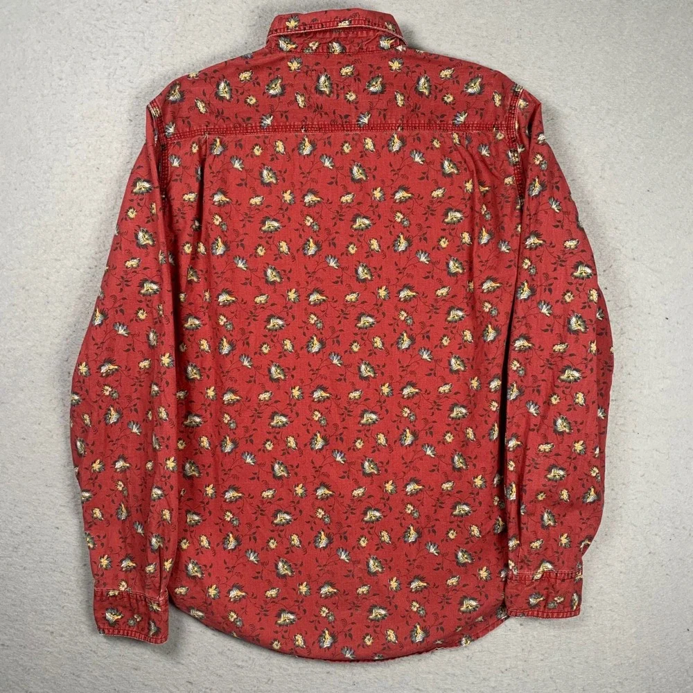 Denim & Supply Ralph Lauren Red Floral Button-Down Shirt